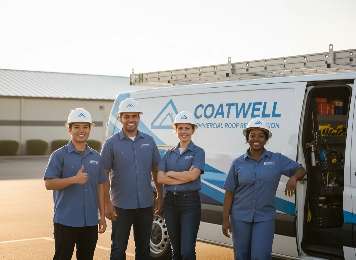 Commercial roof coating company in Auburn, MA
