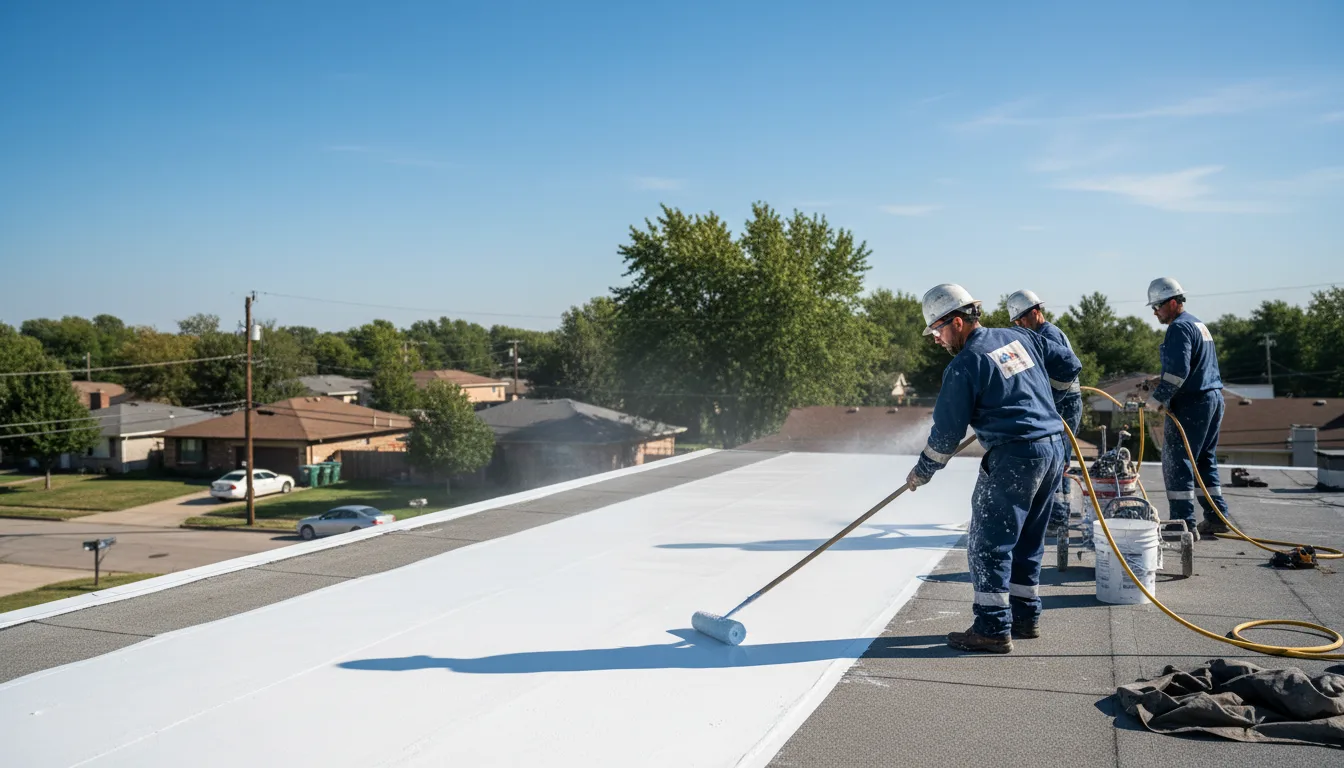 Commercial roof coating in Auburn, MA near me